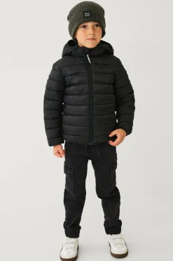 Ellos Collection Letvægtsjakke med hætte sort Best