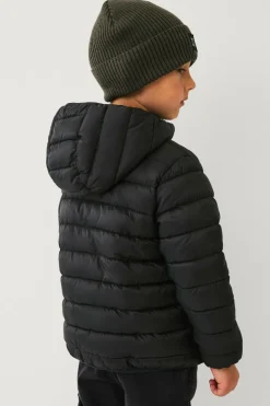 Ellos Collection Letvægtsjakke med hætte sort Best