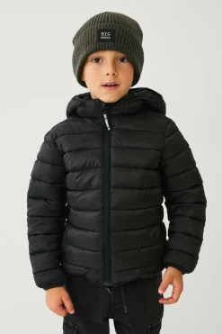 Ellos Collection Letvægtsjakke med hætte sort Best