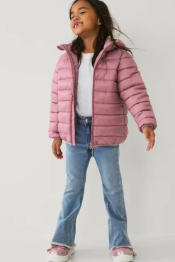 Ellos Overtøj>Collection Letvægtsjakke med hætte lyserød