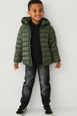 Ellos Overtøj>Collection Letvægtsjakke med hætte grøn