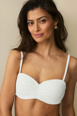Ellos Collection Lilja vatteret balconette bikini bh med bøjle Naturlig hvid Discount