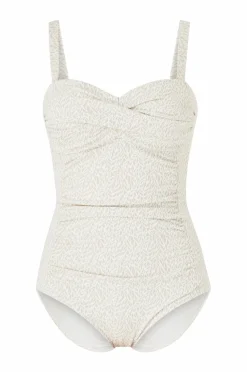 Ellos Badedragter>Collection Majken Badedragt med formende effekt Naturlig hvid