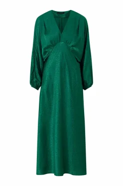 Ellos Collection Maxi kjole med pingvinærmer Grøn Online