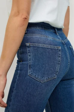 Ellos Collection Med svaj jeans med høj talje Denim blå Sale