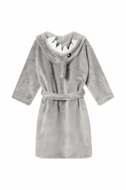 Ellos Collection Morgenkåbe med haj-design Grå Online