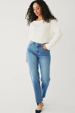 Ellos Collection Morjeans med høj talje Lyseblå