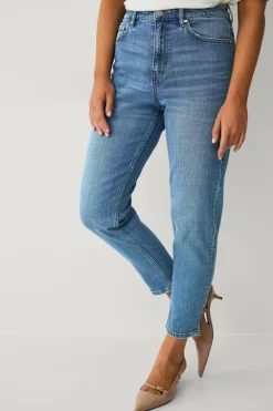 Ellos Collection Morjeans med et stræk Orginalblå Outlet