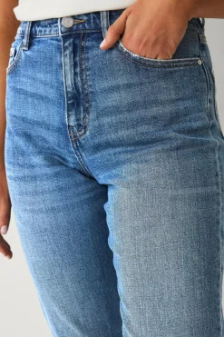 Ellos Collection Morjeans med et stræk Orginalblå Outlet