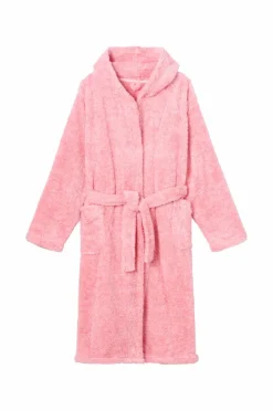 Ellos Collection Morgenkåbe i fleece rosa melange Hot