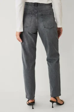 Ellos Collection Morjeans med høj talje Grå Sale