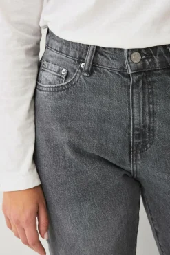 Ellos Collection Morjeans med høj talje Grå Sale