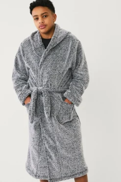 Ellos Collection Morgenkåbe Lowe Gråmeleret Sale