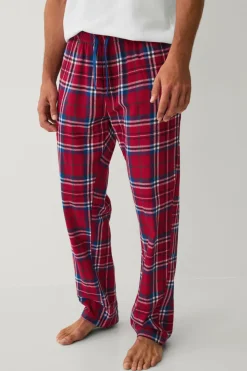 Ellos Nattøj & Homewear>Collection Natbukser i flonel Rødrutig