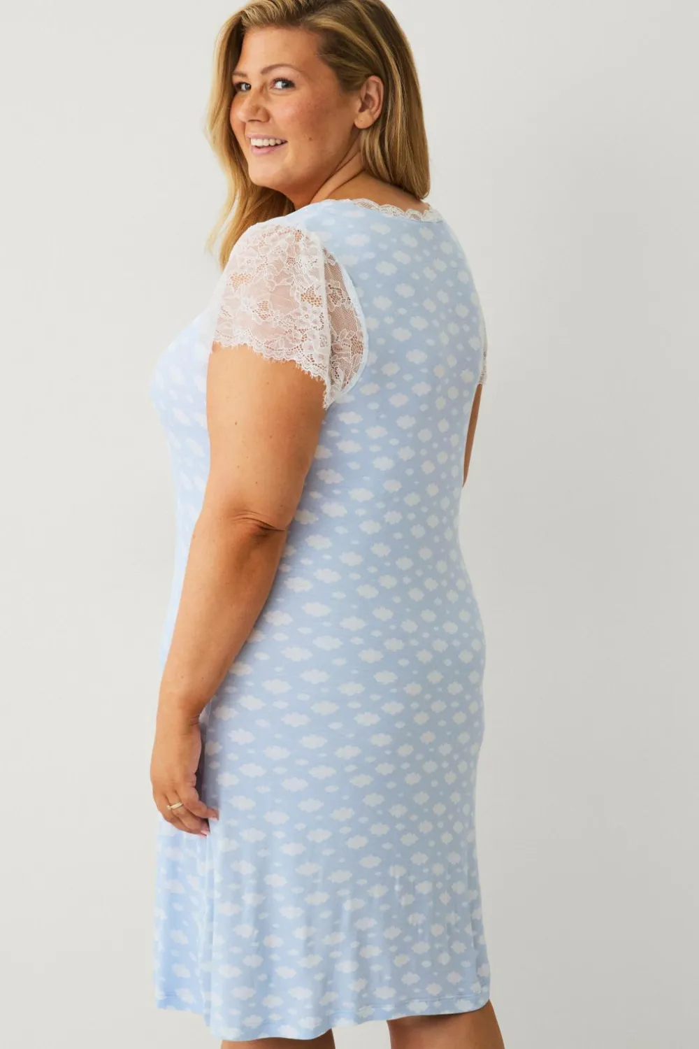 Ellos Nattøj>Collection Natkjole Blå abe