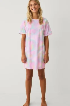 Ellos Nattøj & Homewear>Collection Natkjole med batikmønster tie-dye mønstret