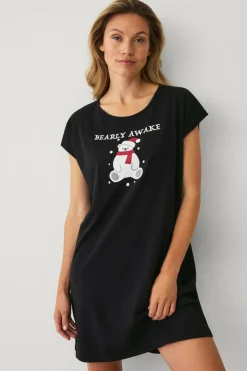 Ellos Nattøj>Collection Natkjole Sort