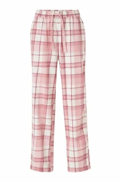 Ellos Nattøj>Collection Natbukser i flonel Rosa ternet