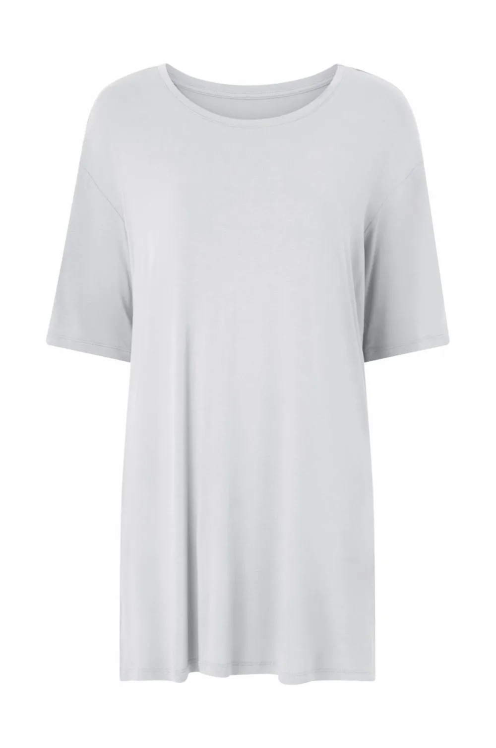 Ellos Collection Natkjole med stort T Grå New