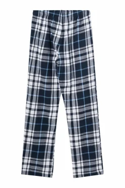 Ellos Collection Natbukser i flonel Blårutig Clearance