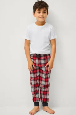 Ellos Nattøj & Homewear>Collection Natbukser Bobby i flonel Rødternet