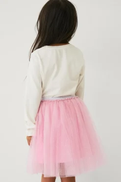 Ellos Collection Nederdel af tyl rosa mønstret Best