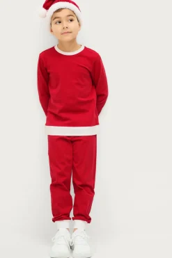 Ellos Collection Nissesæt 3 dele Julerød Discount