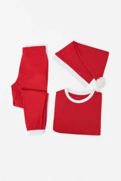 Ellos Collection Nissesæt 3 dele Julerød Discount