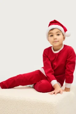 Ellos Collection Nissesæt 3 dele Julerød Discount