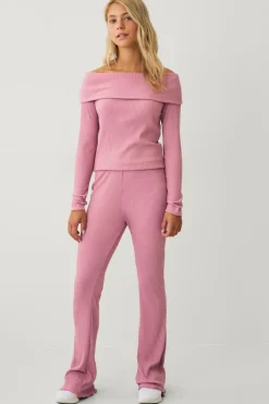 Ellos Toppe & T-Shirts>Collection Off shoulder top rosa