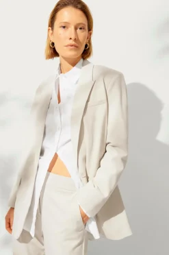 Ellos Collection Oversize habitjakke Ecru Hot