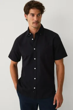 Ellos Skjorter>Collection Oxfordskjorte Conel Sort