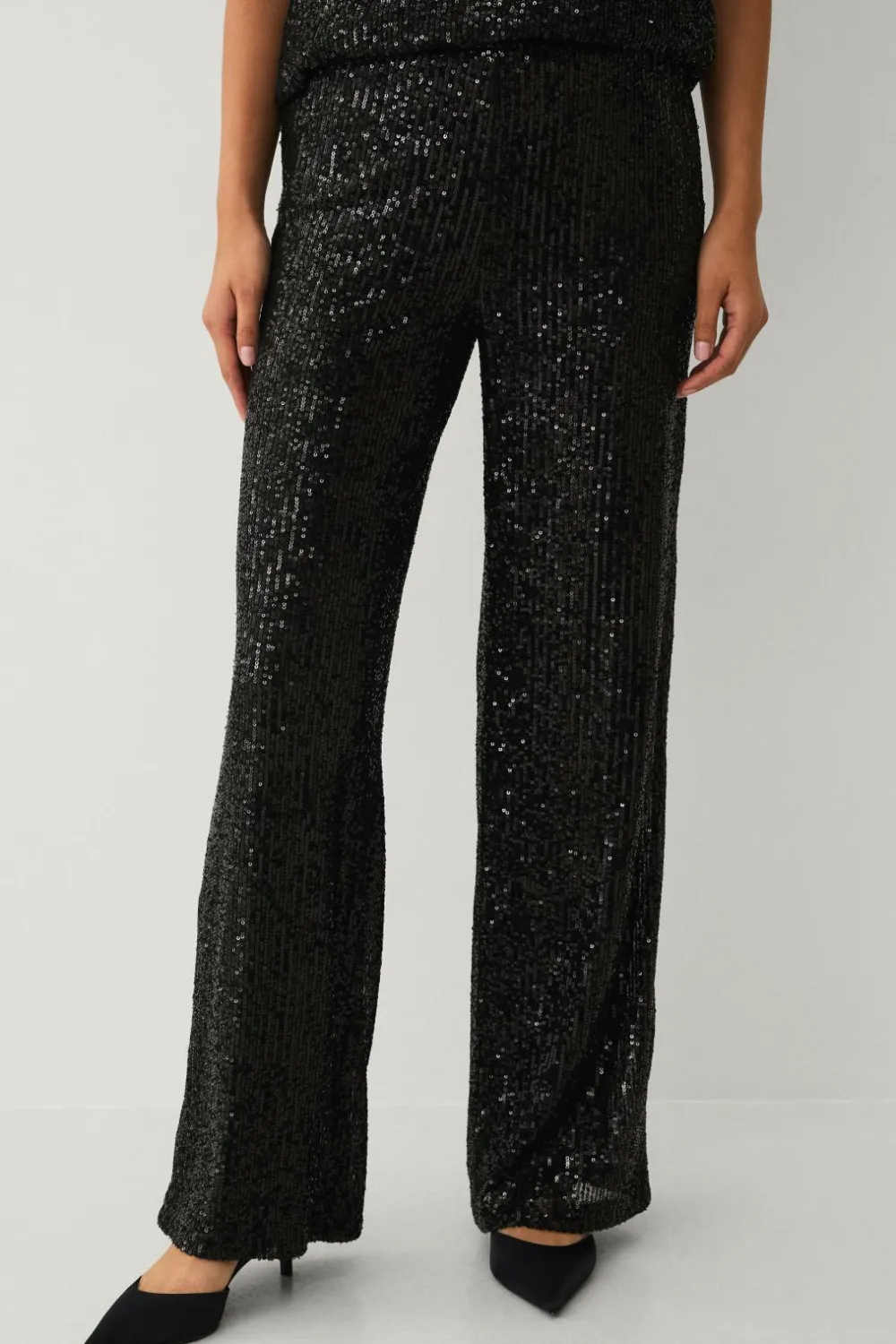 Ellos Collection Pailletbukser Sort New