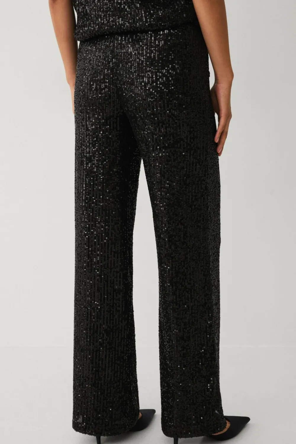 Ellos Collection Pailletbukser Sort New