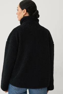 Ellos Collection Pilejakke med lynlås sort Outlet