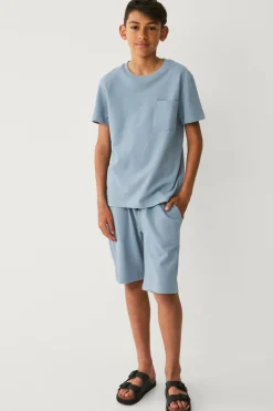 Ellos Collection Pique shorts Lys denimblå Hot