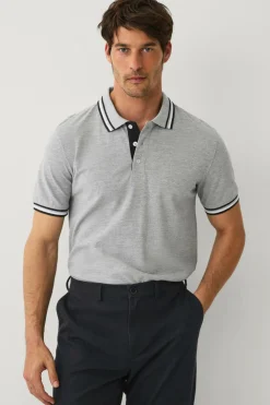 Ellos Collection Poloshirt Damon Gråmeleret Sale