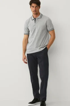 Ellos Collection Poloshirt Damon Gråmeleret Sale