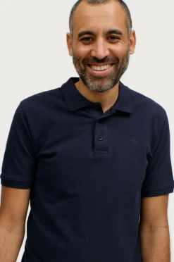 Ellos Basistøj|Poloshirts>Collection Poloshirt Clark Marineblå
