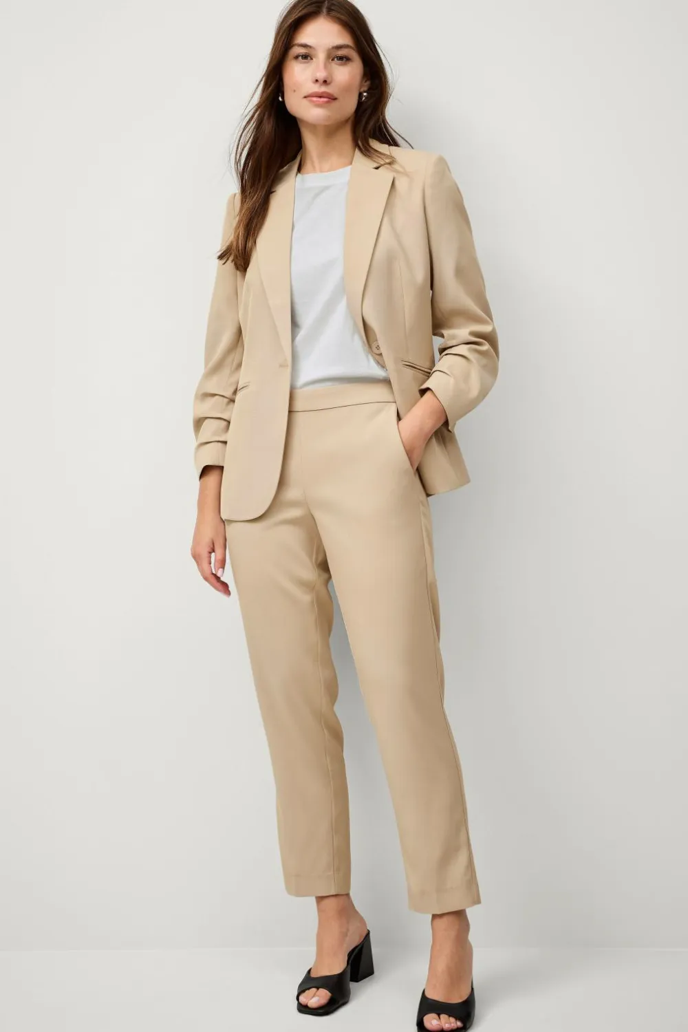 Ellos Bukser>Collection Pull-on slacks Beige