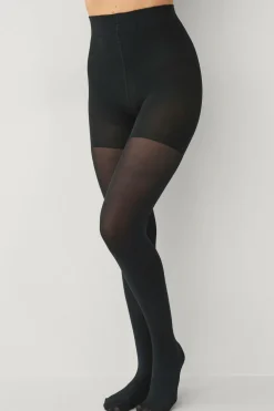 Ellos Collection Pushup 80 den-tights - medium støtte Push up Dull 80den Sort Best