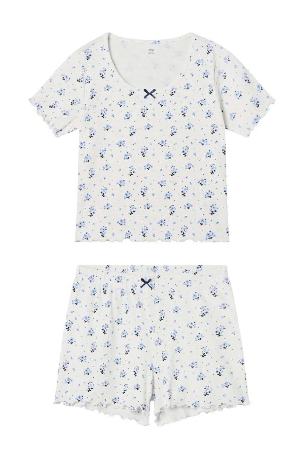 Ellos Nattøj & Homewear>Collection Pyjamassæt Hvidblomstret