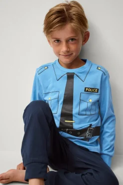 Ellos Nattøj & Homewear>Collection Pyjamas Thomas Politi blå