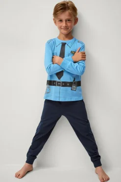 Ellos Nattøj & Homewear>Collection Pyjamas Thomas Politi blå