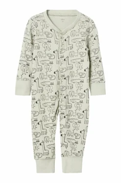 Ellos Nattøj & Homewear>Collection Pyjamas 2-pack Juno Baby Lysegrøn mønstret+offwhite mønstret