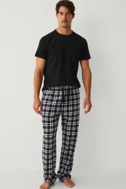 Ellos Collection Pyjamassæt Sort rutig Hot