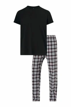 Ellos Collection Pyjamassæt Sort rutig Hot