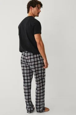 Ellos Collection Pyjamassæt Sort rutig Hot