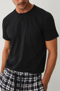 Ellos Collection Pyjamassæt Sort rutig Hot