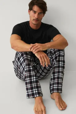 Ellos Collection Pyjamassæt Sort rutig Hot